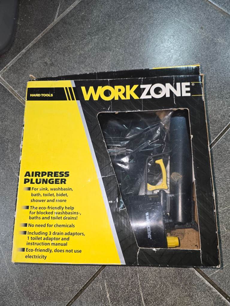 Air pressure drain gun