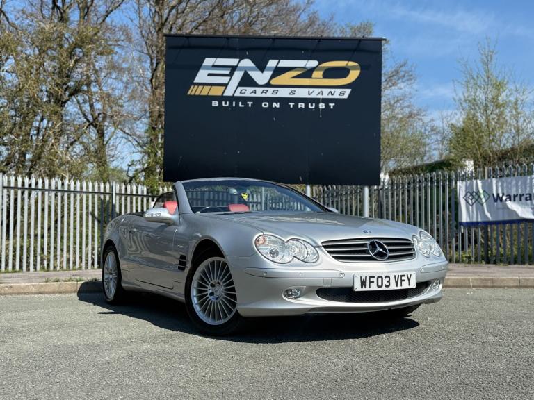 2003 03 REG MERCEDES-BENZ SL500 5.0 V8 AUTOMATIC 3 DOOR CONVERTIBLE EURO 3 