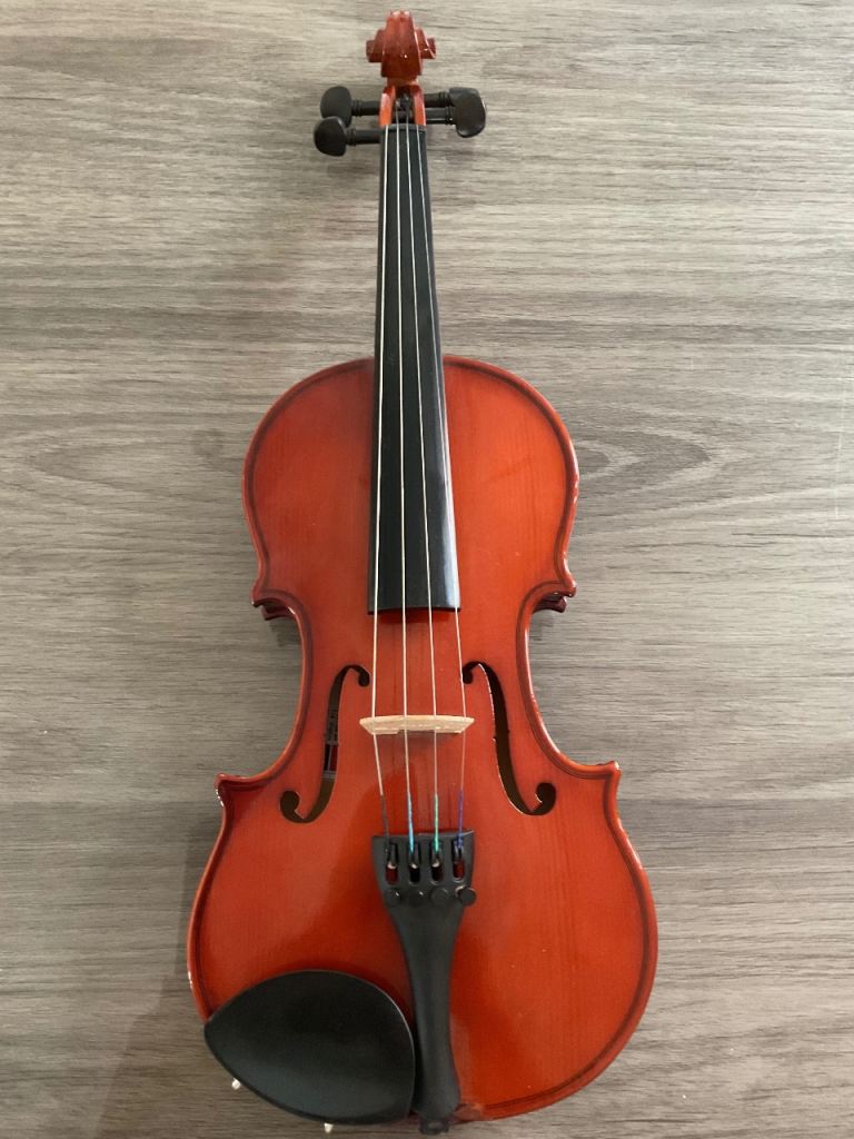 Primavera 100 1/4 Violin - Lovely Beginner Set with Carbon Fibre Bow & Case 