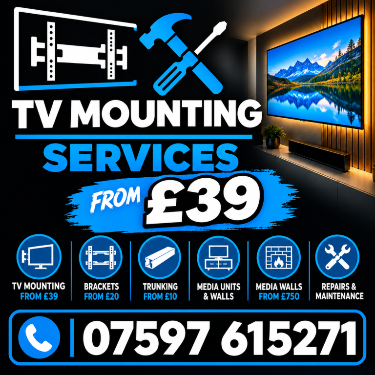 TV Mounting Brackets Trunking Led's