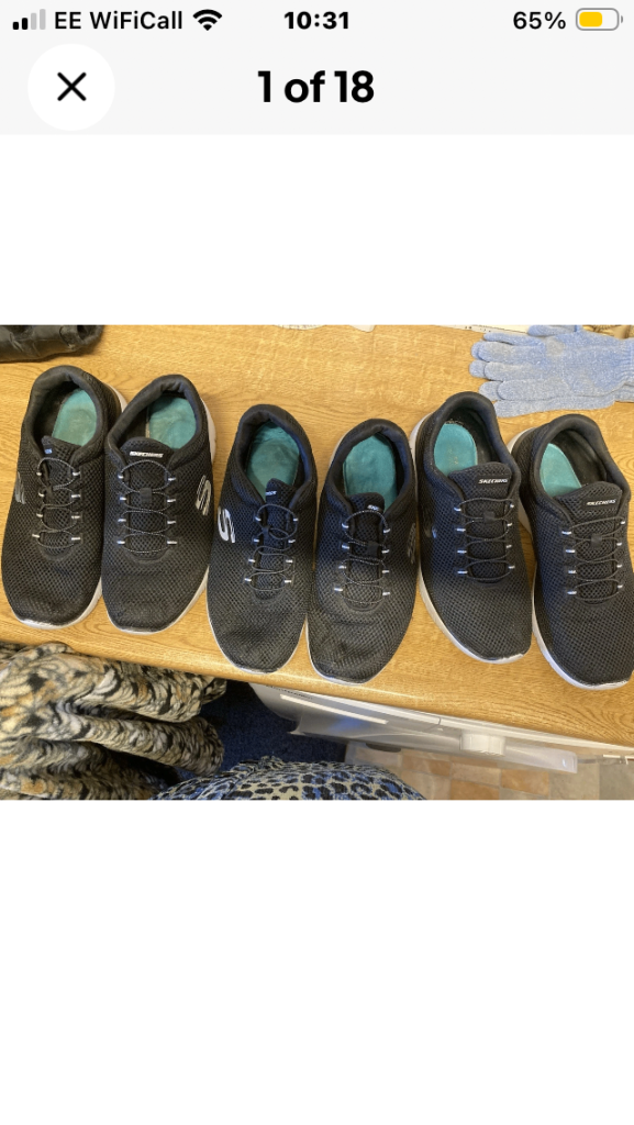 Five size 7 sketcher 1 pavers size 7