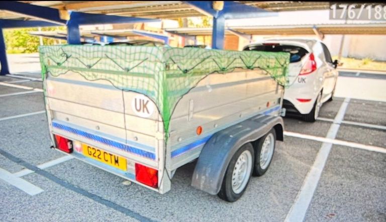 Twin-Axle Box Trailer – 8ft × 5ft – Good Working Order