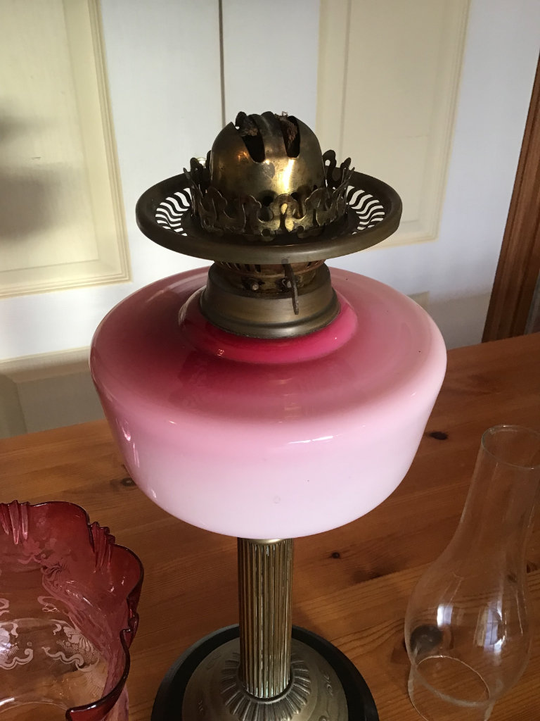 OIL LAMP  DUPLEX VICTORIAN