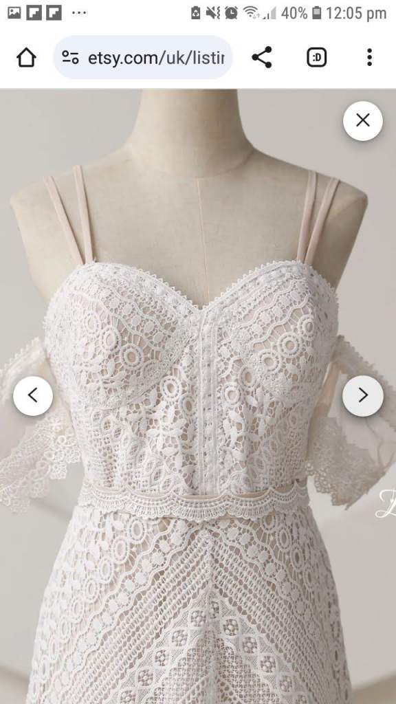 Wedding Dress Bohemian/Vintage