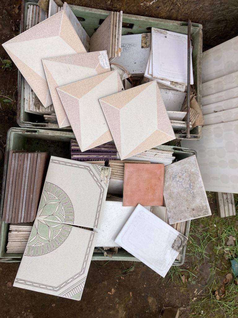 Ceramic floor and wall tiles all new been stored in a leaky shed various types back to the 1960s