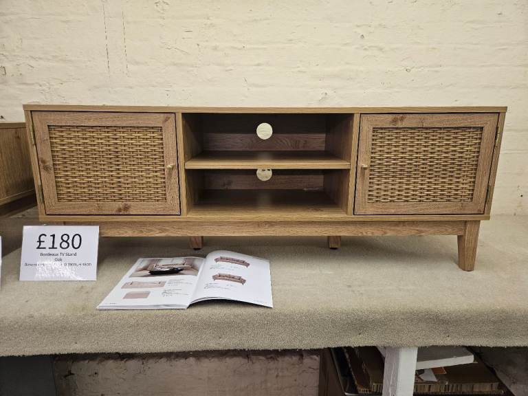 Brand New Bordeaux Oak TV Unit