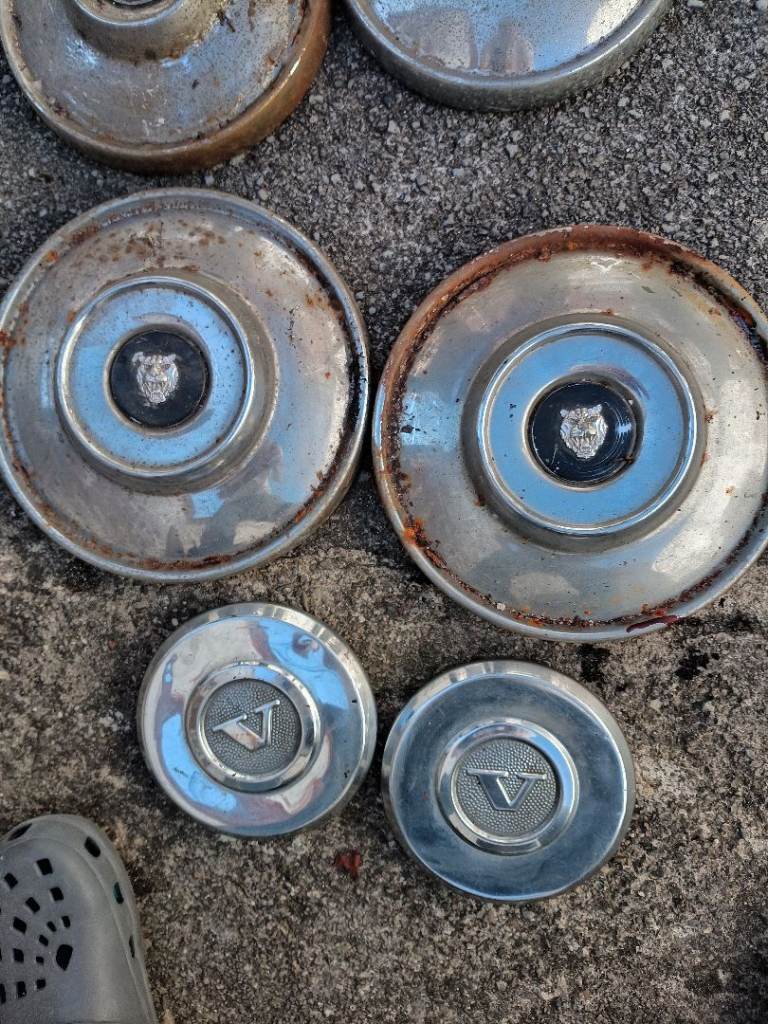 Vintage car wheel hubs 