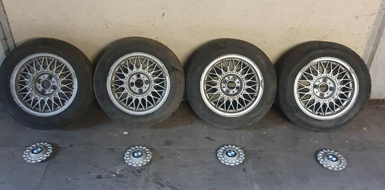 Genuine BBS 15" Wheels with Tyres BMW E30 or VW Golf
