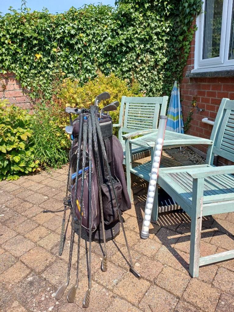 Ping golf clubs, bag, trolly for sale