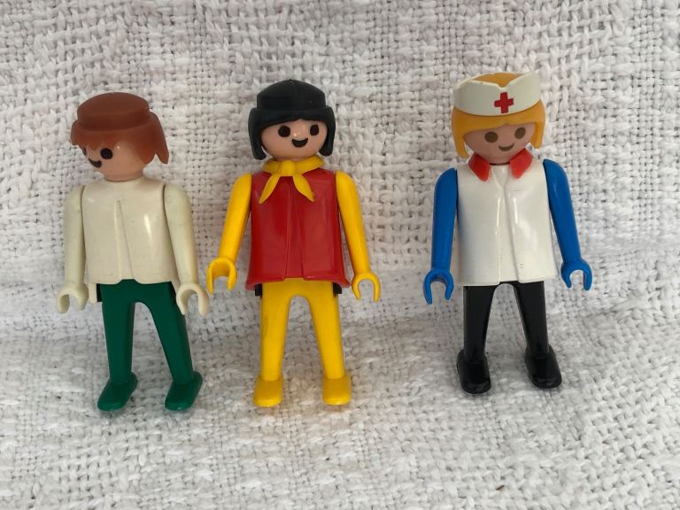 Vintage Playmobil Characters. 1970s.  VG Condition 