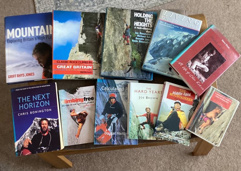 Collection of 10 Mountaineering & Rock Climbing Books – Good Condition