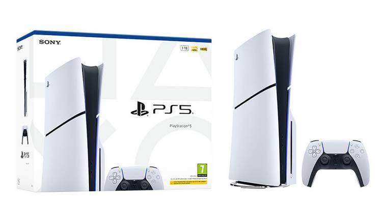 PlayStation 5 Console Disc - Slim Console Great Condition but Without Box - 2 Games Included