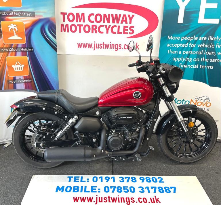 KEEWAY RK125 V-CRUISE, 2023(23), ONLY 1,574 MILES, STUNNING CRUISER, £2895