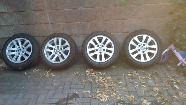 BMW Original 16 INCH ALLOY WHEELS WITH VERY GOOD TYRES