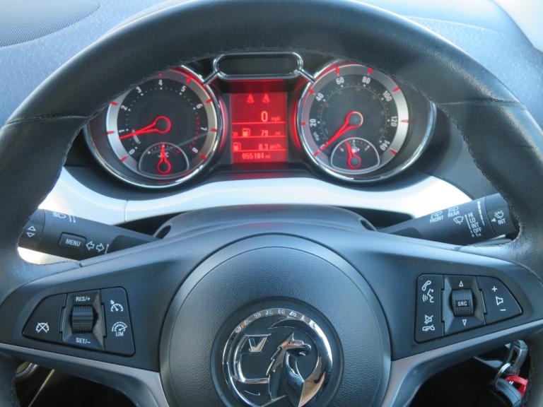 2017 Vauxhall ADAM 1.2i Energised 3dr White HATCHBACK Petrol Manual