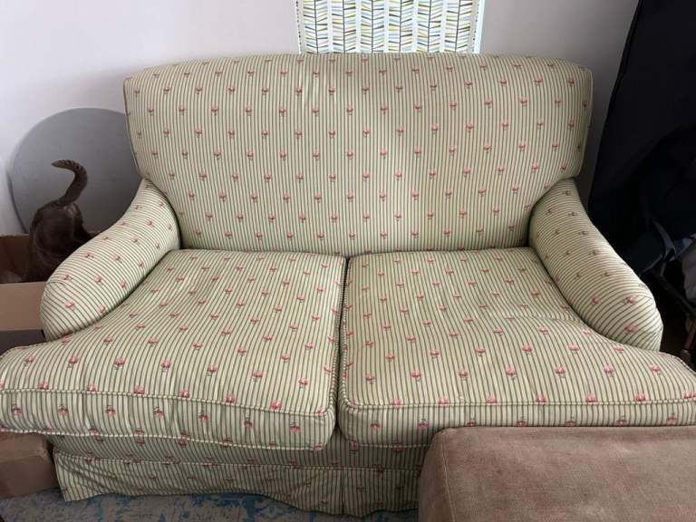 Solid 2 Seater Sofa – Good Condition – Ideal to Recover / Update