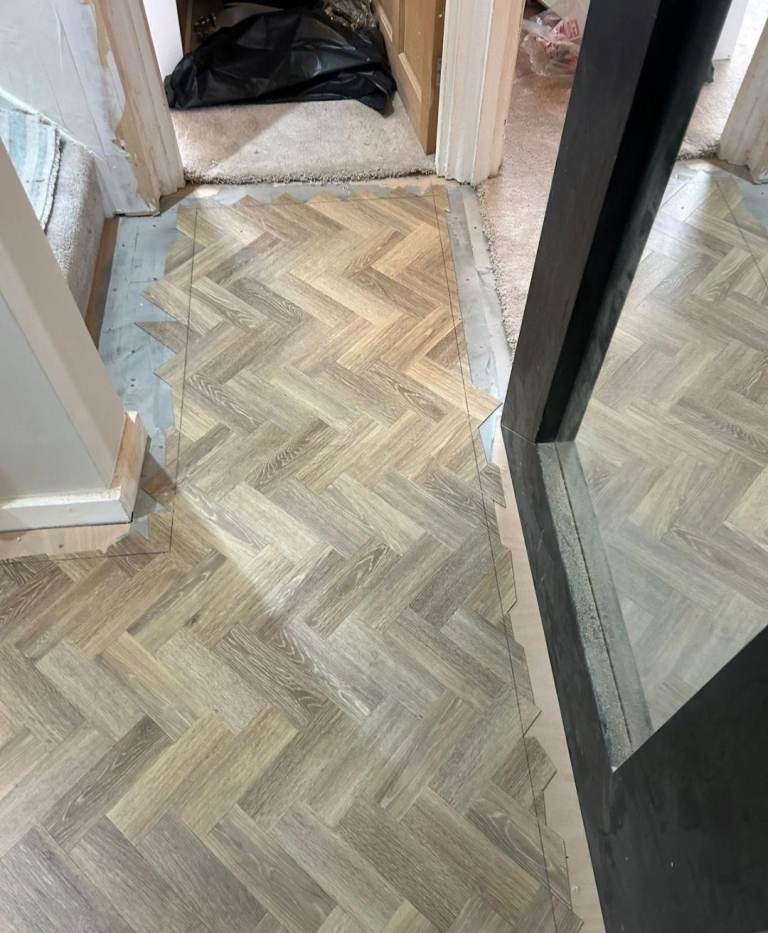 LVT click Down Hiringbone available
