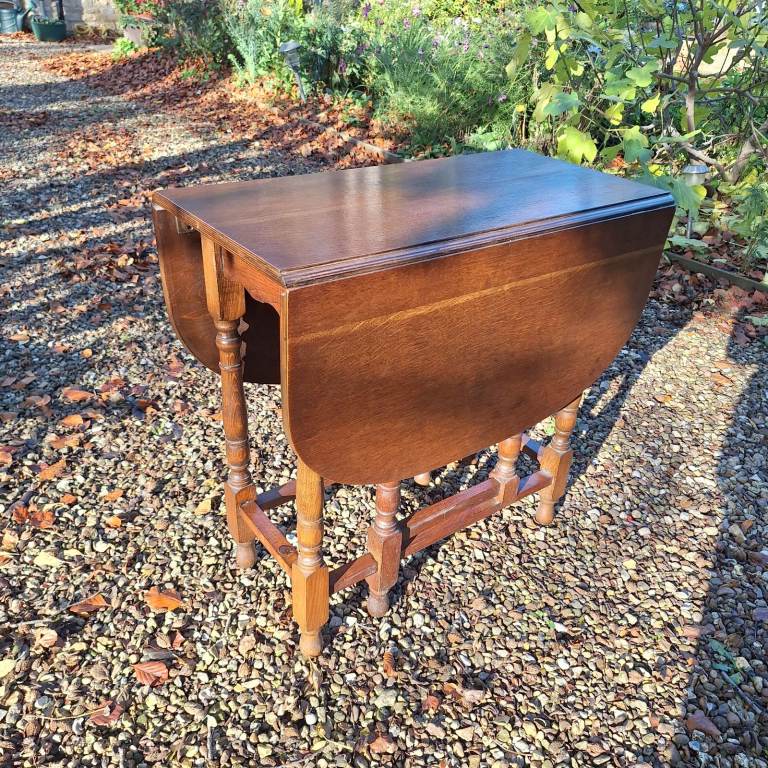 Vintage Small Drop Leaf Table with Barley Twist Gate Legs | in Brackley ...