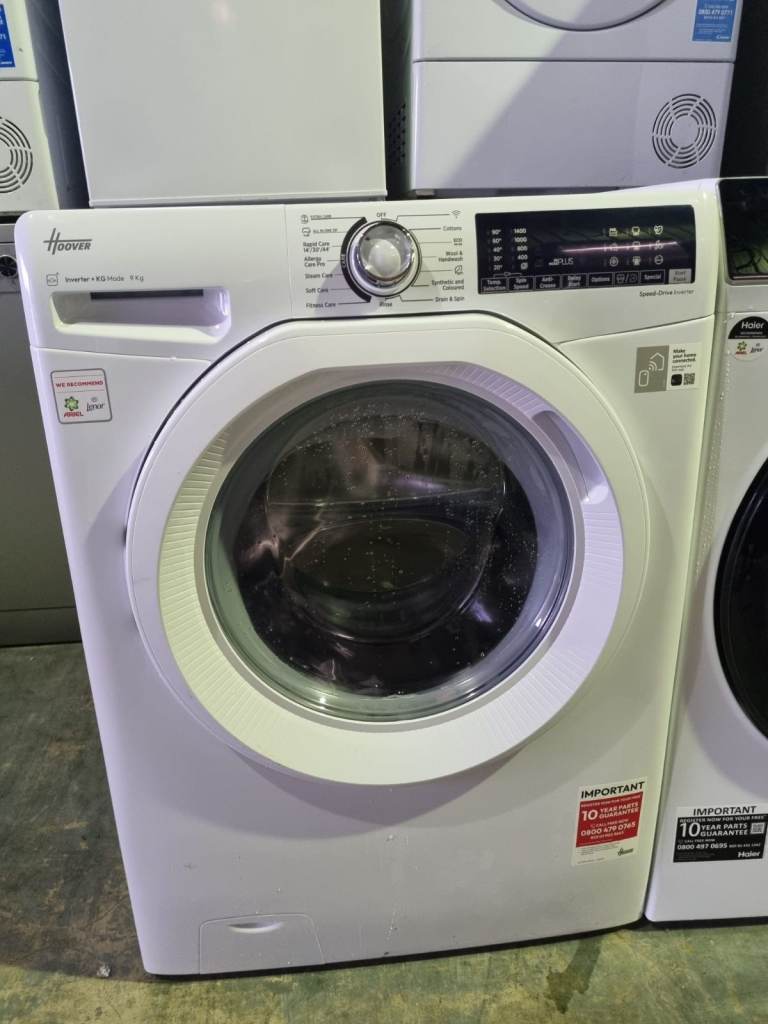 Ex-display Hoover 9kg washing machine & free delivery installation