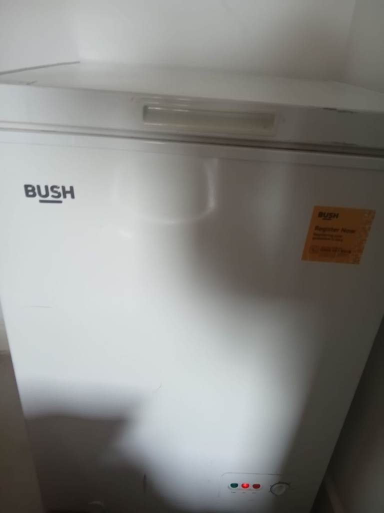 BUSH Chest Freezer – White, Good Condition
