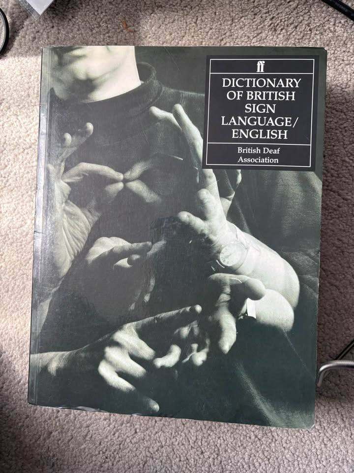 Dictionary of British Sign Language book