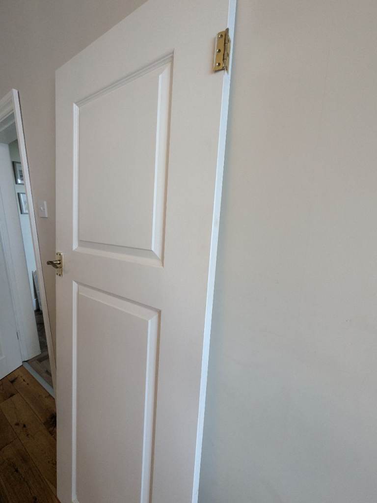 White internal door