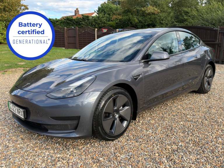 2022 22 REG TESLA MODEL 3 RWD - 1 OWNER - HEAT PUMP - LFP BATTERY - RYZEN & GROK