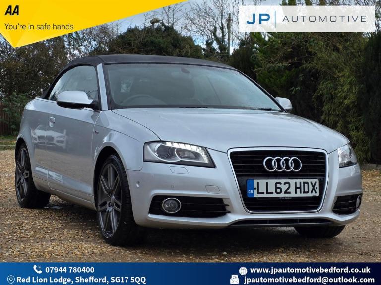 2012 Audi A3 Cabriolet 1.8 TFSI S line S Tronic Euro 5 2dr CONVERTIBLE Petrol Automatic