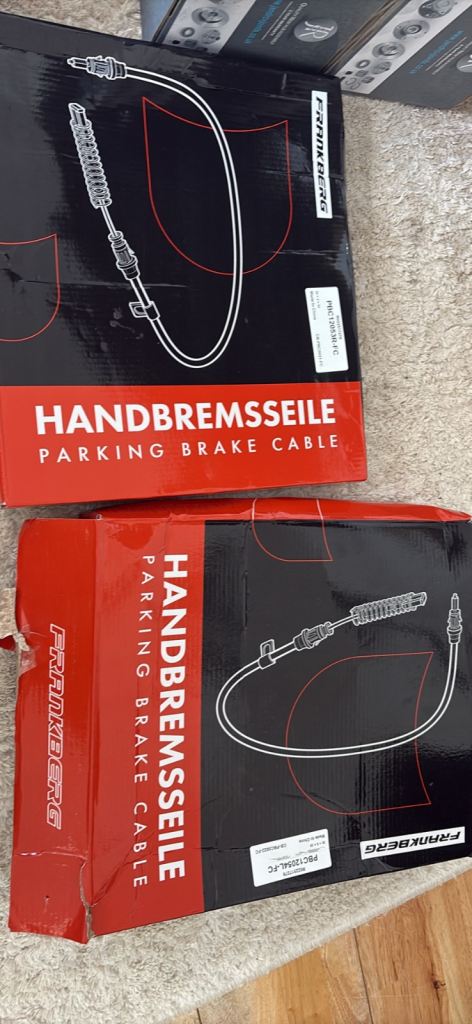 2x Frankberg parking brake cable 