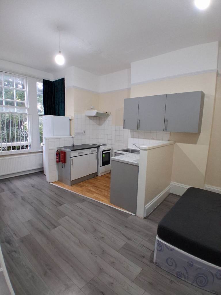 Lovely spacious studio with a balcony-terrace in Camden.