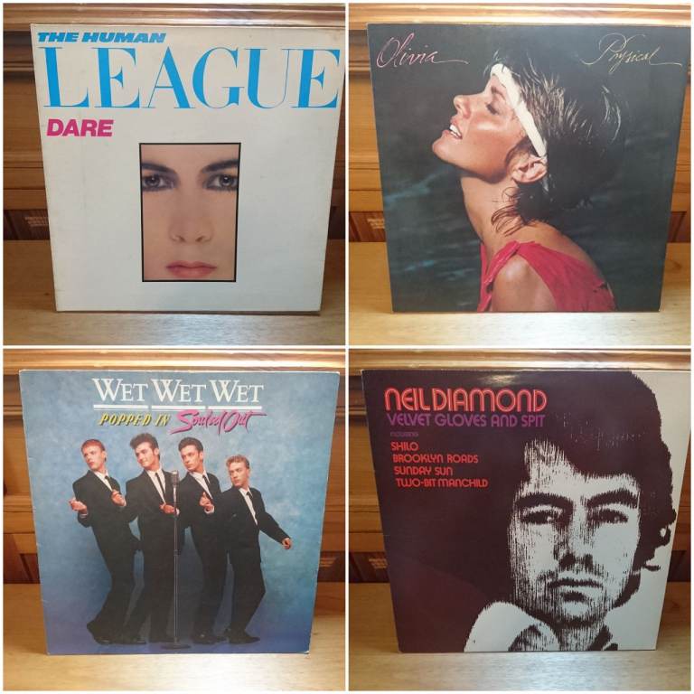 Vinyl LP Album Record Human League Olivia Newton John Neil Diamond