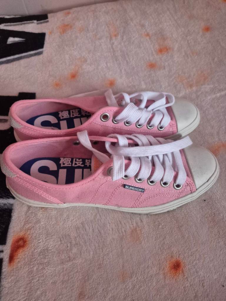 Superdry pink low pro sneakers