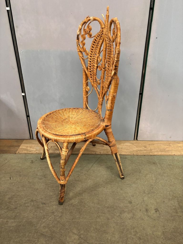 Mid century rattan peacock accent chair | in Lenzie, Glasgow | Gumtree