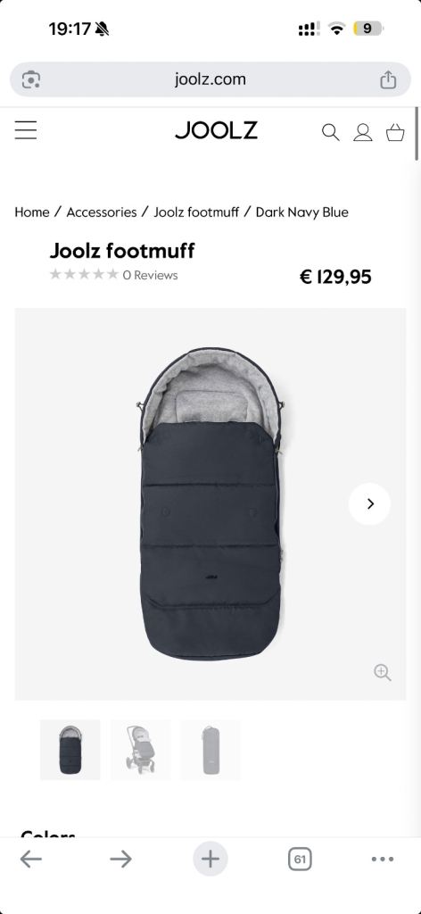 Joolz Footmuff - Dark Navy Blue