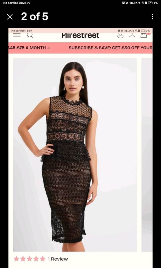 French Connection Ramona Lace dress rrp £95 