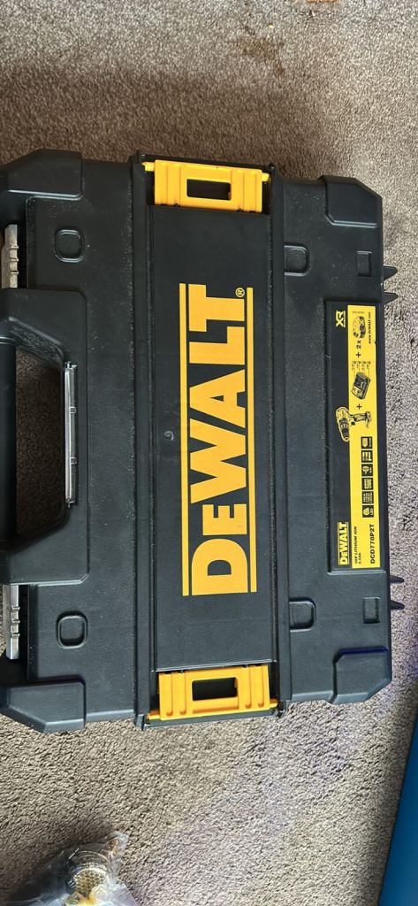 Empty dewalt case