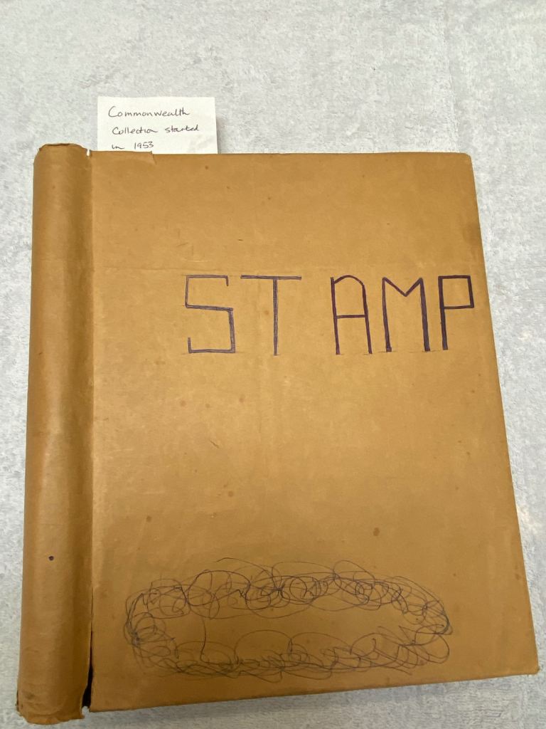 COMMONWEALTH STAMP ALBUM. For attention of John Truscott