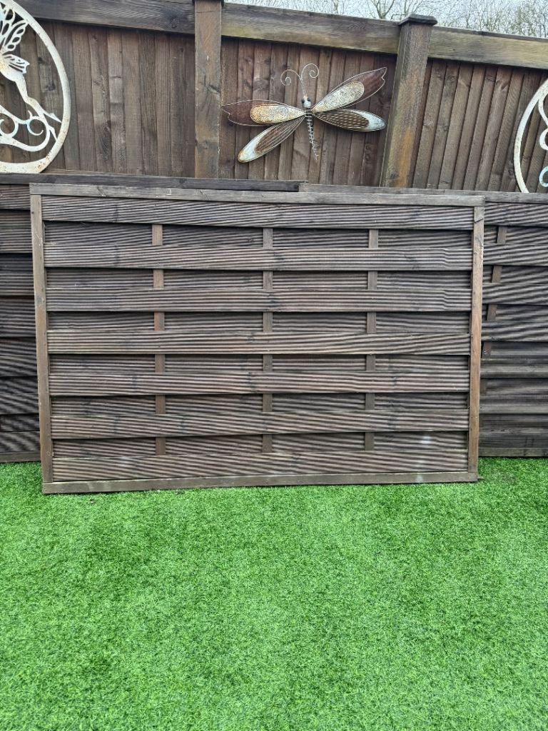 Fence Panels x 3 plus an odd 1. 4ft high x 6ft wide 
