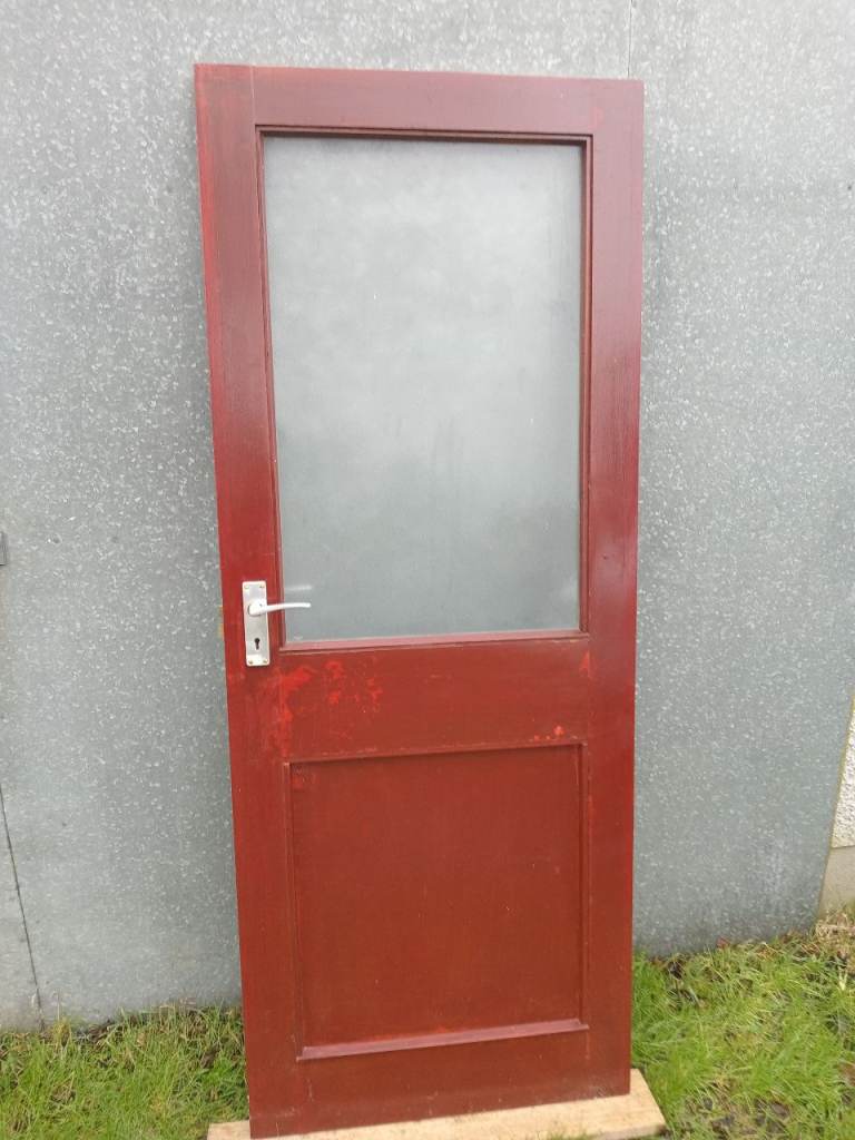External mahogany door 