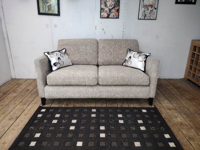 DFS small two-seater fabric sofa-very good condition