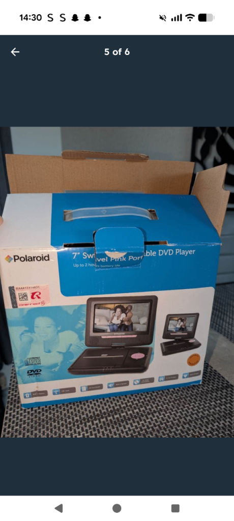 Like New Pink Portable Dvd Player