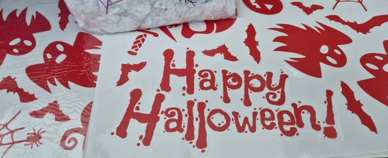 New Halloween Decorations Bundle – Spider Webs, Wall Stickers, Banners ...