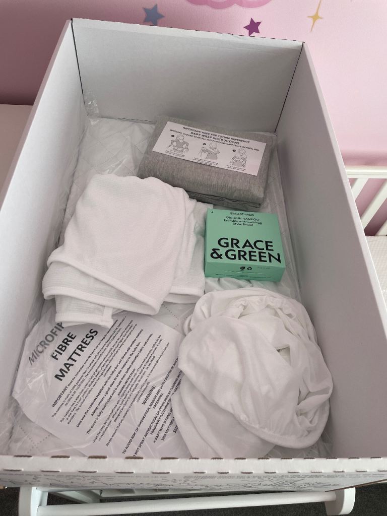 FREE few items from the baby box (baby sling, mattress etc.)