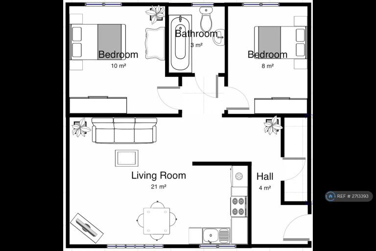 2 bedroom flat in Willow Lane, Huddersfield, HD1 (2 bed) (#2713393)