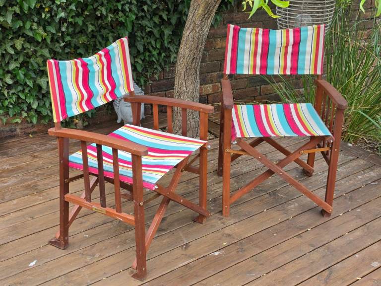 John Lewis Folding Garden Directors chairs