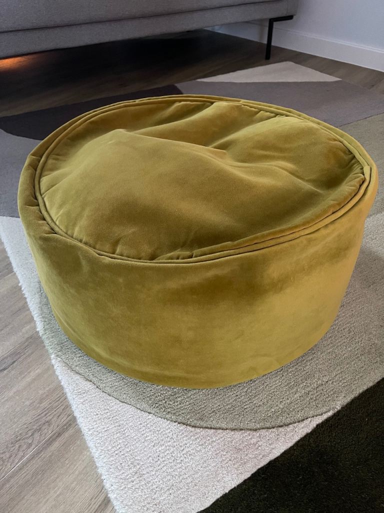 Yellow Pouf – Soft & Stylish