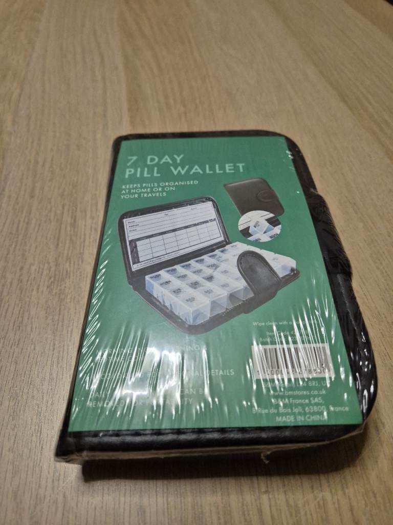 Brand New 7 Day Pill Wallet – Still Sealed