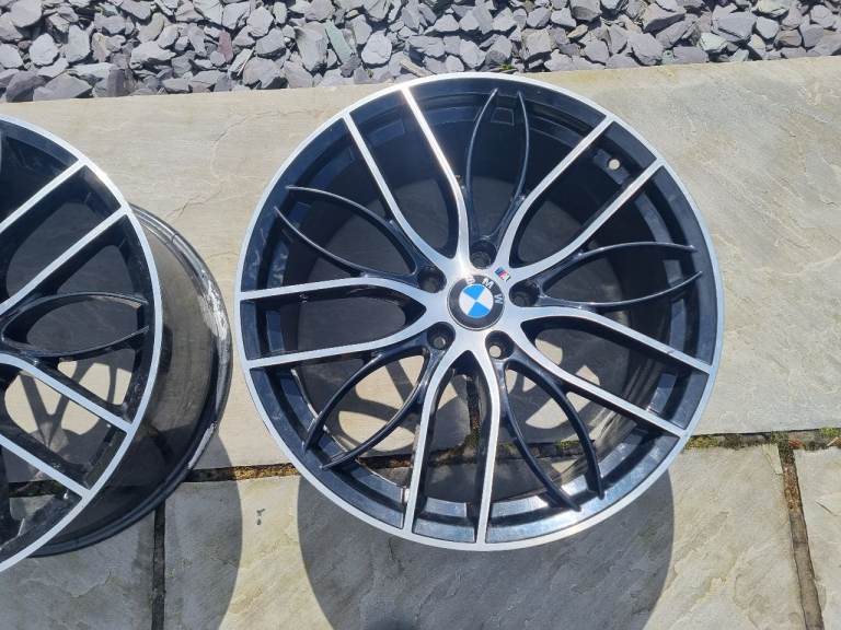 2x 20 inch rear 405m style staggered BMW alloy wheels. BMW 3 4 5 6 8 series