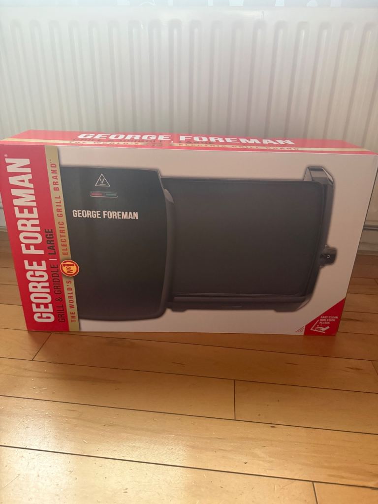 George Foreman Large Grill & Griddle with Dual Temperature Controls - BRAND NEW