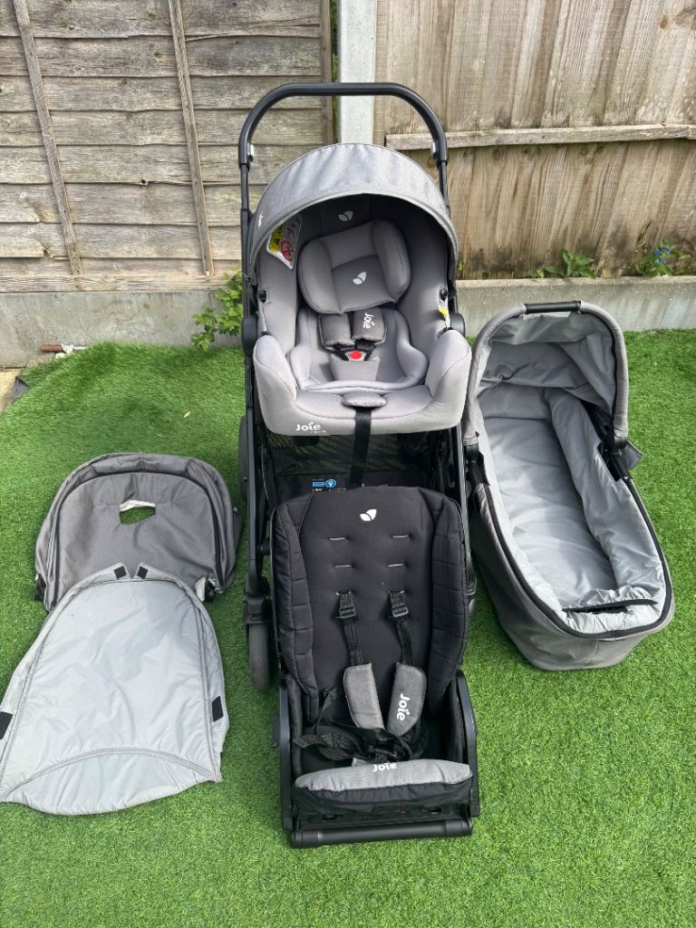 Push Chair  ⸻  Joie Chrome 3-in-1 Travel System – Good Used Condition